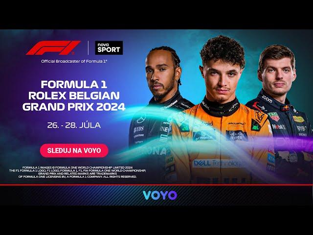 F1: Veľká cena Belgicka na Voyo - 26.-28. júla 2024 - Formula 1 naživo aj zo záznamu na Voyo