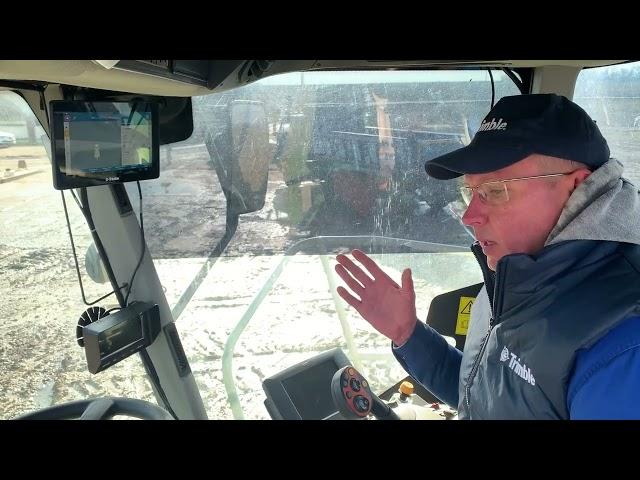 Автопилот на комбайн Claas #claas #комбайн #автопилот