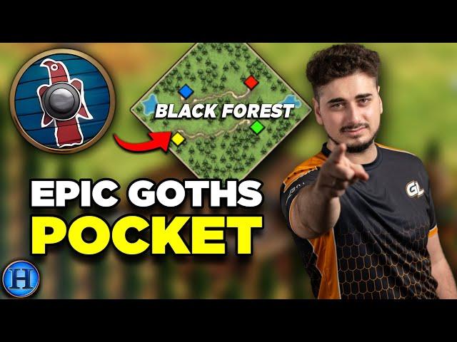 EPIC Goths Pocket On 4v4 Black Forest | AoE2