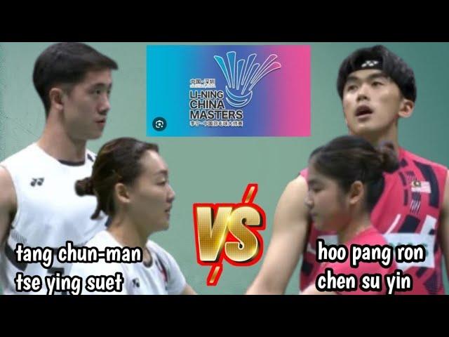 hoo pang ron/chen su yin [mal] VS tang/tse ying suet [hkg] | semifinal china masters 2024