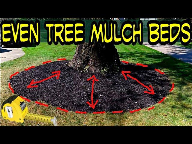 Perfect Circle Mulch Beds Around your Tree Using this Simple Trick