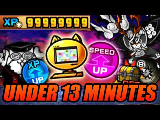 How fast can you farm for 99999999 XP?! (Battle Cats)