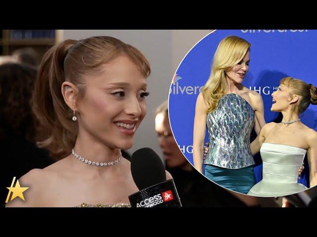 Ariana Grande REACTS To Viral Nicole Kidman Red Carpet Meeting