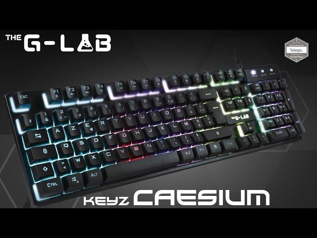 The G-Lab Keyz Caesium - Wired USB RGB AZERTY Gaming Keyboard - Unboxing