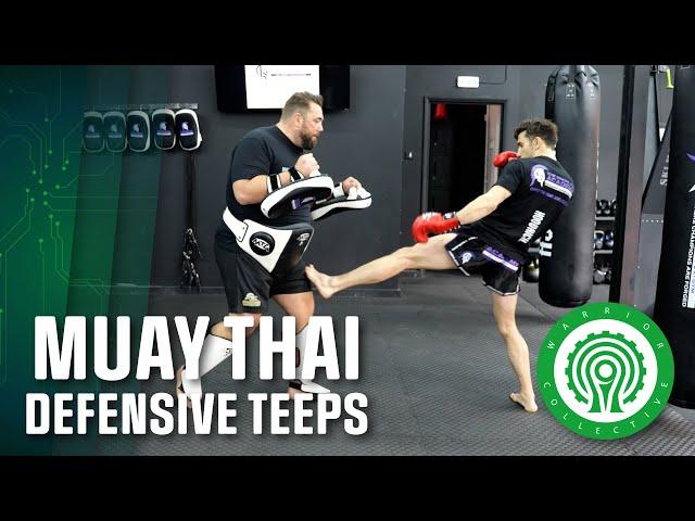 Muay Thai Training - The Defensive Teep Framework with Christian Knowles