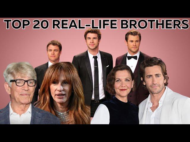 TOP 20 Real-Life Brothers in Hollywood: The Stories Behind the Sibling Stardom