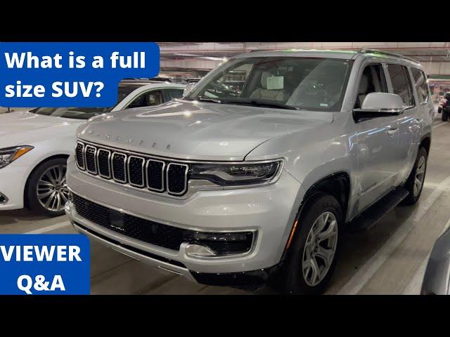 Viewer Q&A: What is a Full Size SUV, Standard SUV, Premium SUV and Crossover. National Car Rental.