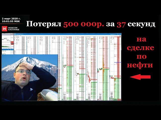 Трейдер потерял 500 000р. за 37 секунд в сделке по нефти