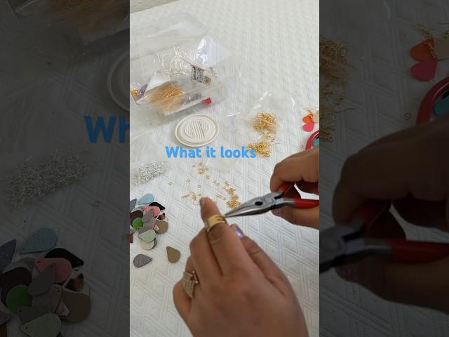 #earring making how it looks vs reality #monkeysspinningmonkeys #handmadeluxury #diy #diycrafts