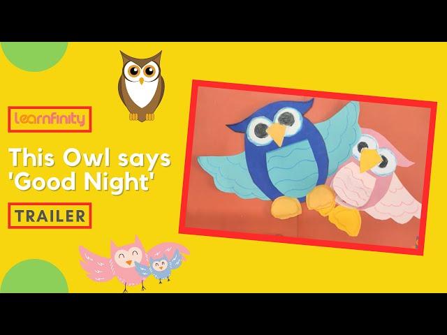 How to make an Owl using Papercraft | Fun activity for kids | Trailer | #shorts | Learnfinity