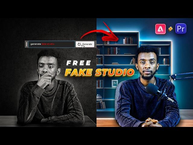 How To Create A Fake YouTube Studio Background For Free with AI Step-By-Step Tutorial