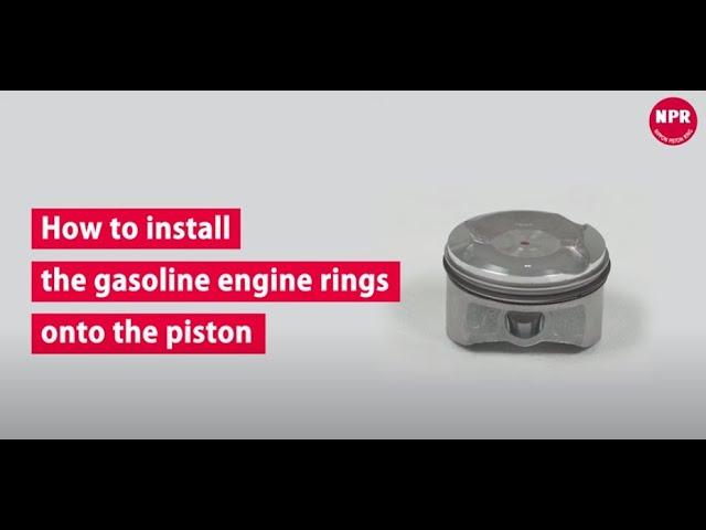 【NPR OFFICIAL】 How to install the piston rings for Gas Engine (English)