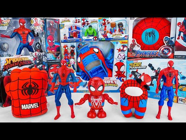 Marvel's Spider-Man series Unboxing, Spider-Man action dolls, glowing Spider-Man electric toy gun