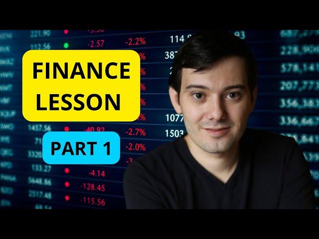 Martin Shkreli Finance Lesson Part 1 (Full Lecture)