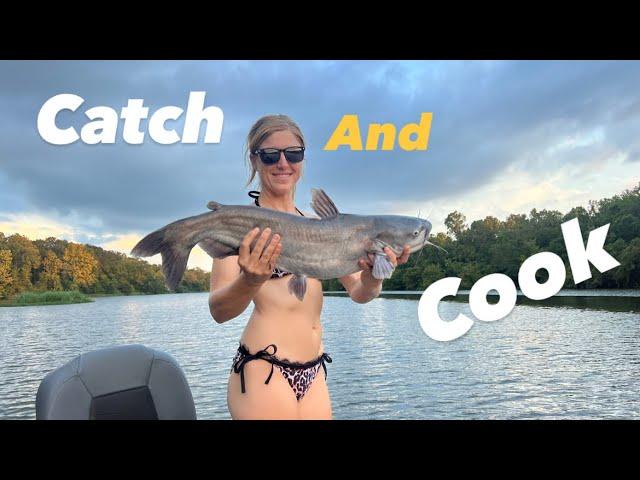 Jug Fishing for Catfish! (Catch and COOK!!!)