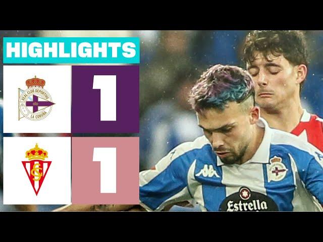 RC DEPORTIVO 1 - 1 REAL SPORTING I HIGHLIGHTS LALIGA HYPERMOTION