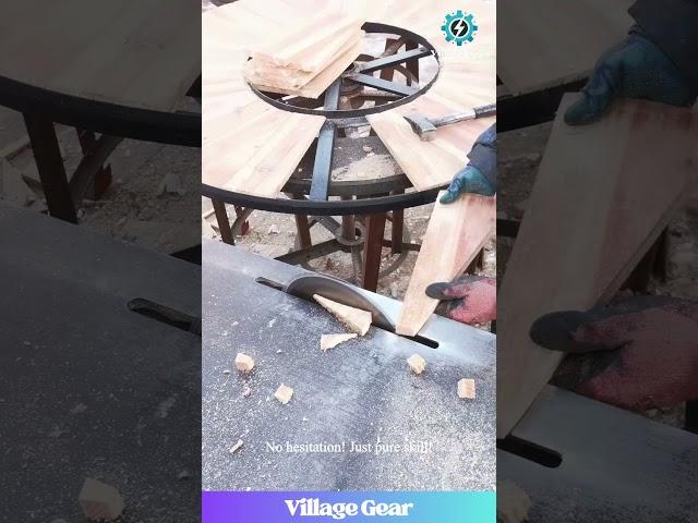 This Dude Builds Cable Spools Faster Than My Wi-Fi!  Woodworking GOD! #woodworking #skills #speed