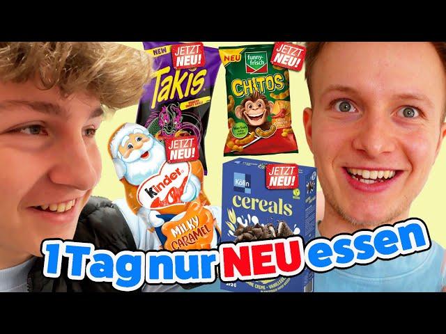 Ein Tag lang nur Produkte essen die NEU sind  TipTapTube