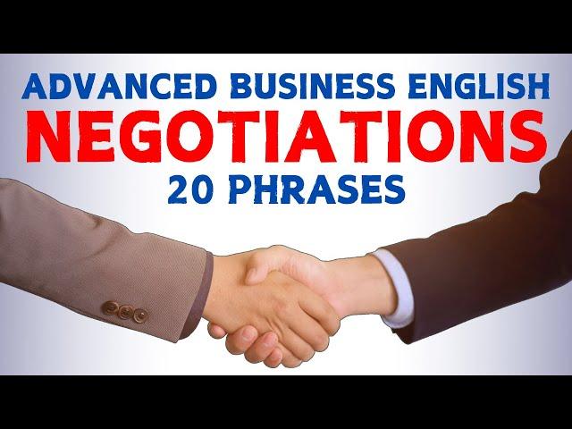 Advanced Business English Phrases for Negotiations | Improve Your Business English!