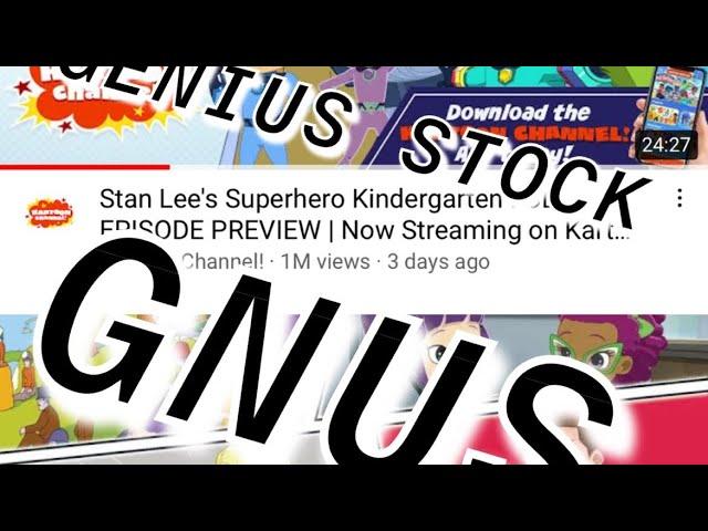 GNUS stock - KARTOON CHANNEL!