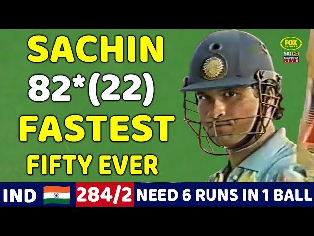 SACHIN TENDULKAR MASSIVE BATTING 82 RUNS | IND VS NZ 2ND ODI MATCH 1994 | SHOCKING BATTING EVER