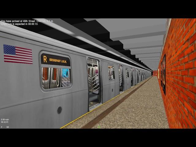 OpenBVE Minis: R153 "R" Test Train at 49th Street