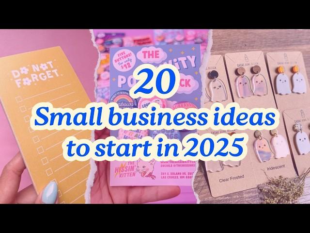 20 Small Business Ideas to Start in 2025