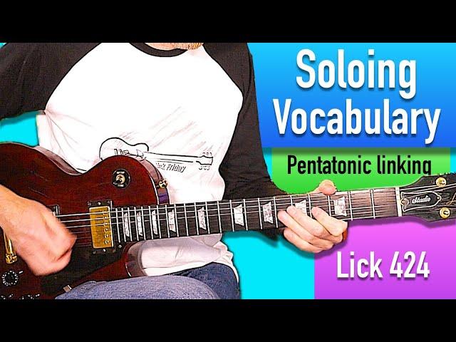 8 Bar Solo Tutorial Using Pentatonic scales and Natural Minor - Lick Friday 424