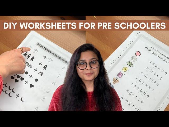 11 DIY Daily Practice Worksheets for 3 and 4 Year Old (Worksheets For Preschool, LKG & UKG Kids)