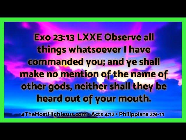 yeshua/metatron - or Jesus? yahweh/jehovah/satan's name in reverse or The Father?