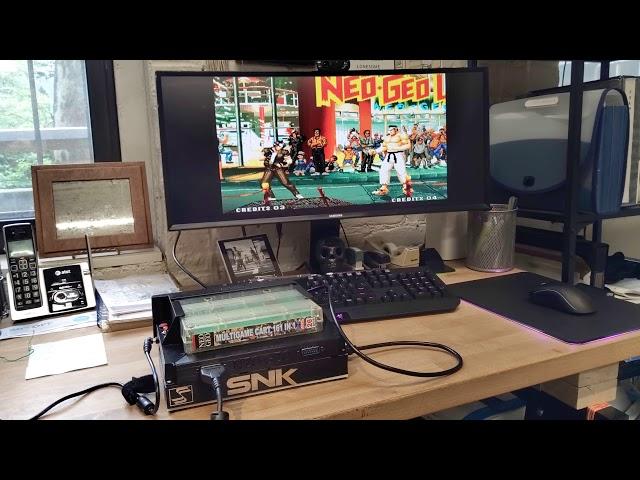 Consolized Neo Geo MVS working