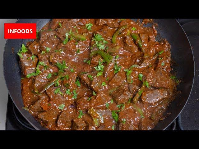 Liver Stew Recipe | How to Cook Liver | Beef Liver Wet Fry Recipe | Infoods