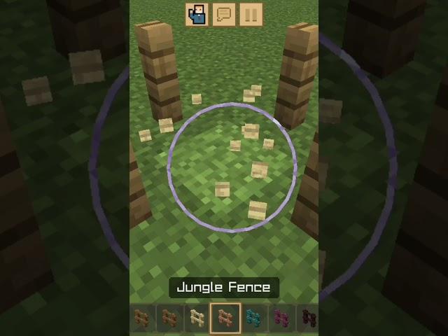 MINECRAFT FENS LOGIC  #minecraftshorts