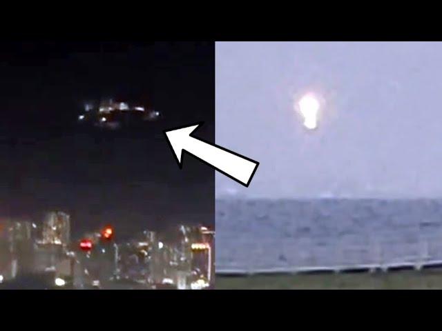 A giant spaceship over the capital of Malaysia? A strange light has appeared off the coast of Japan