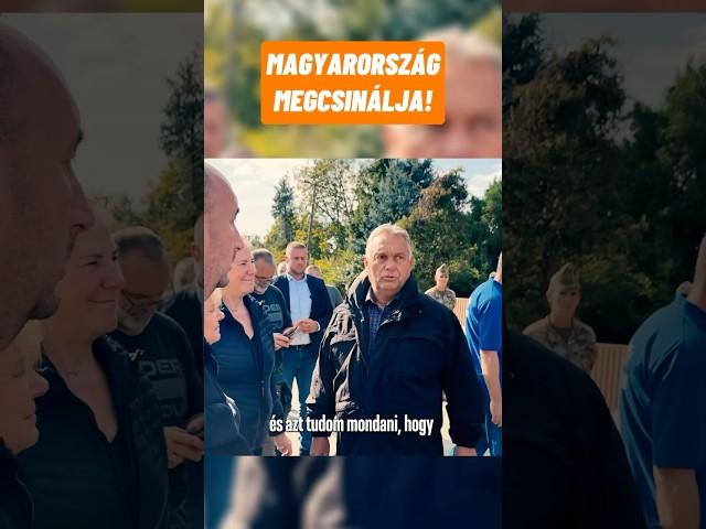 Mindenki ott van a gátakon. Magyarország megcsinálja! #fidesz