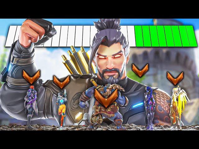 Can 1 Top 500 Hanzo defeat 5 Bronze Players?! (Overwatch 2)