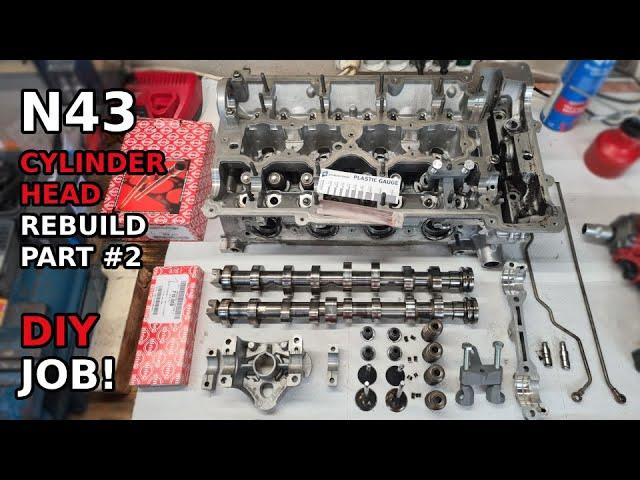 Saving BMW Cylinder Head - N43 Rebuild after spun conrod bearings damage - DIY PART #2