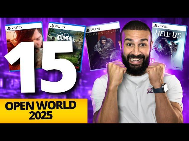 15 OPEN WORLD Games to Play on PS5 in 2025!