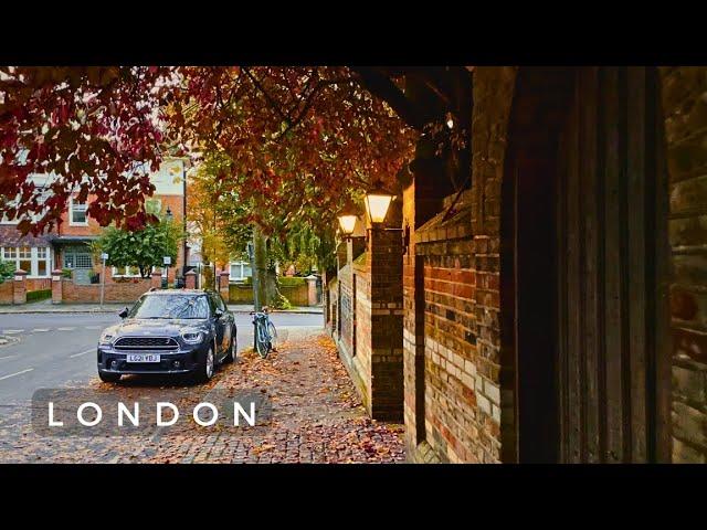 Autumn  in Hampstead Village | Expensive Streets of London | London Walking Tour 4K