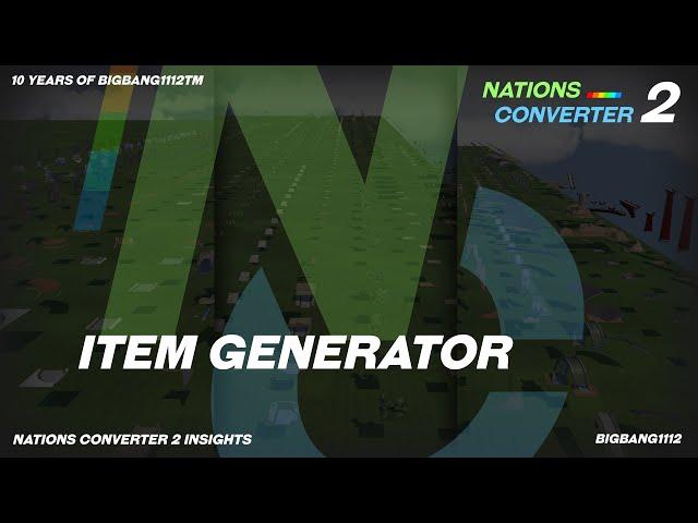 Item Generator | Nations Converter 2 Insights (Trackmania)