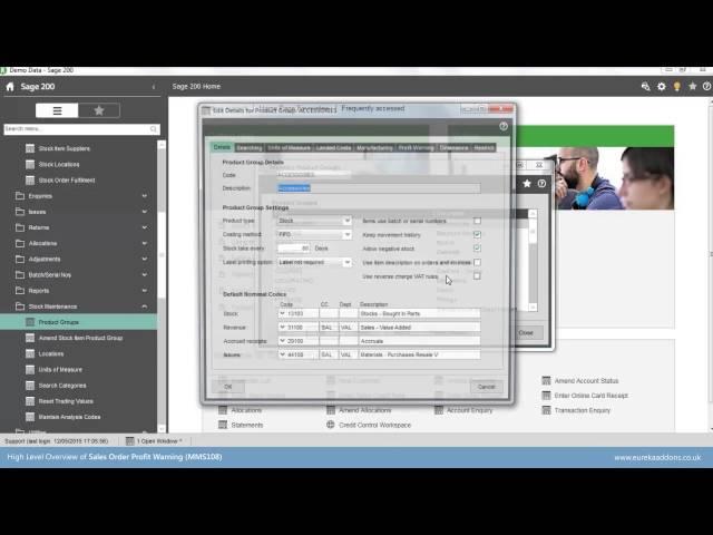 Eureka Addons - Sales Order Profit Warning MMS108 Product Demo