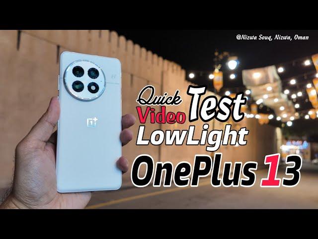 OnePlus 13 (Made in India) | Low Light | Quick Video Test | Cinematic Style