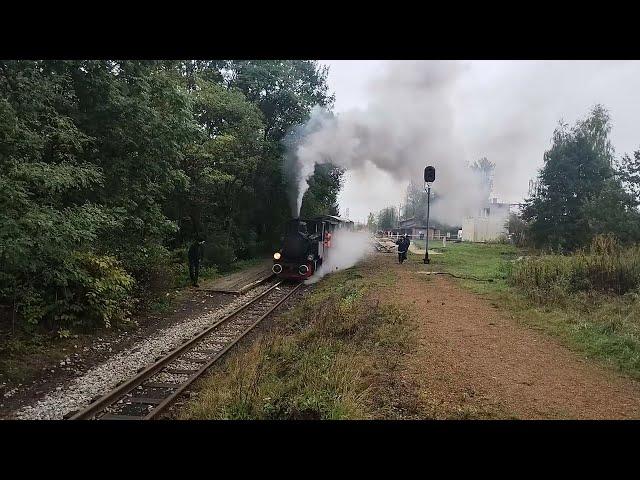 Steam locomotives in action on a rainy day!!! 170th anniversary of the Upper Silesian Narrow Gauge!