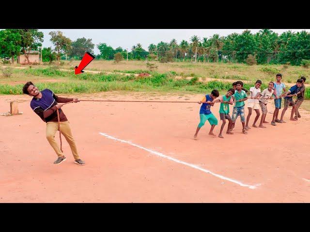 Lots Of Childrens VS Me Funny Rope Pulling Game ...