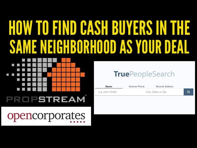 How To Find Cash Buyers | Wholesaling Real Estate