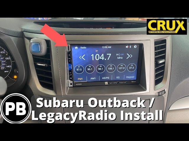 2010 - 2014 Subaru Outback / Legacy Radio Install