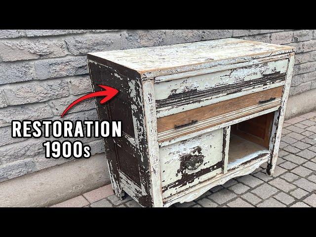 Restoring An ELM Washstand (AMAZING WOOD GRAIN REVEALED)