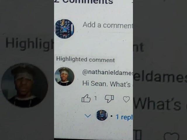First comment someone said