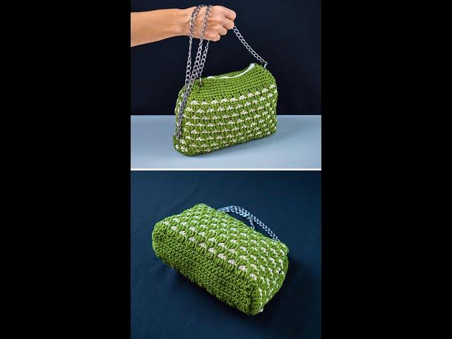 How to crochet a cute bag easily! Step by step tutorial! Miarti