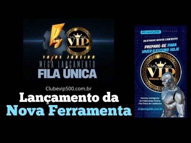Lançamento da Nova Ferramenta REDE ÚNICA de ANÚNCIOS e CASHBACKS #ClubeVIP500 #Publicidade